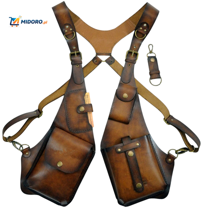 Steampunk™ Torba na ramię | Retro Skórzana Wszechstronna Torba na Przechowywanie!