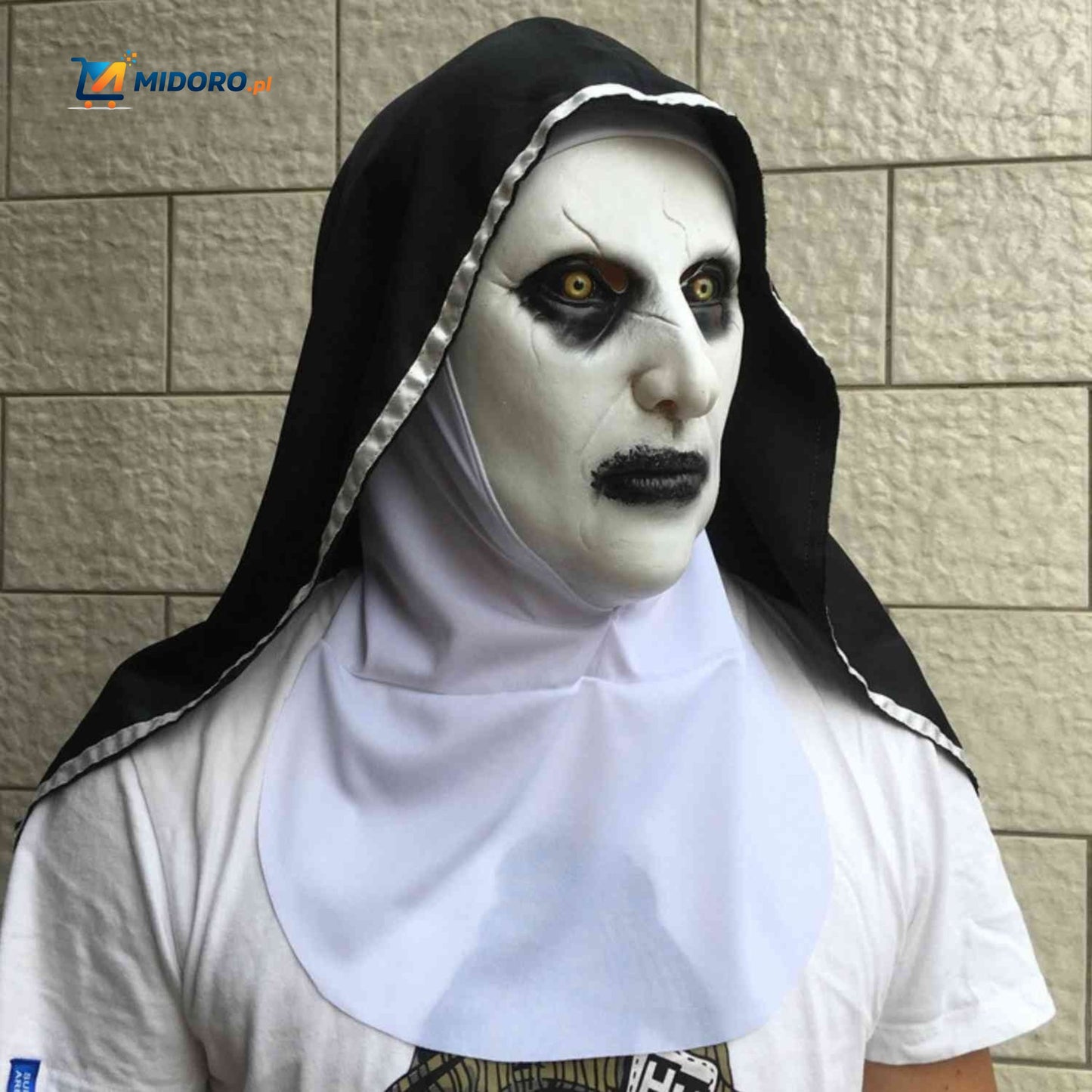 Phantora™ Maska Zakonnicy | Realistyczna, przerażająca i idealna na Halloween