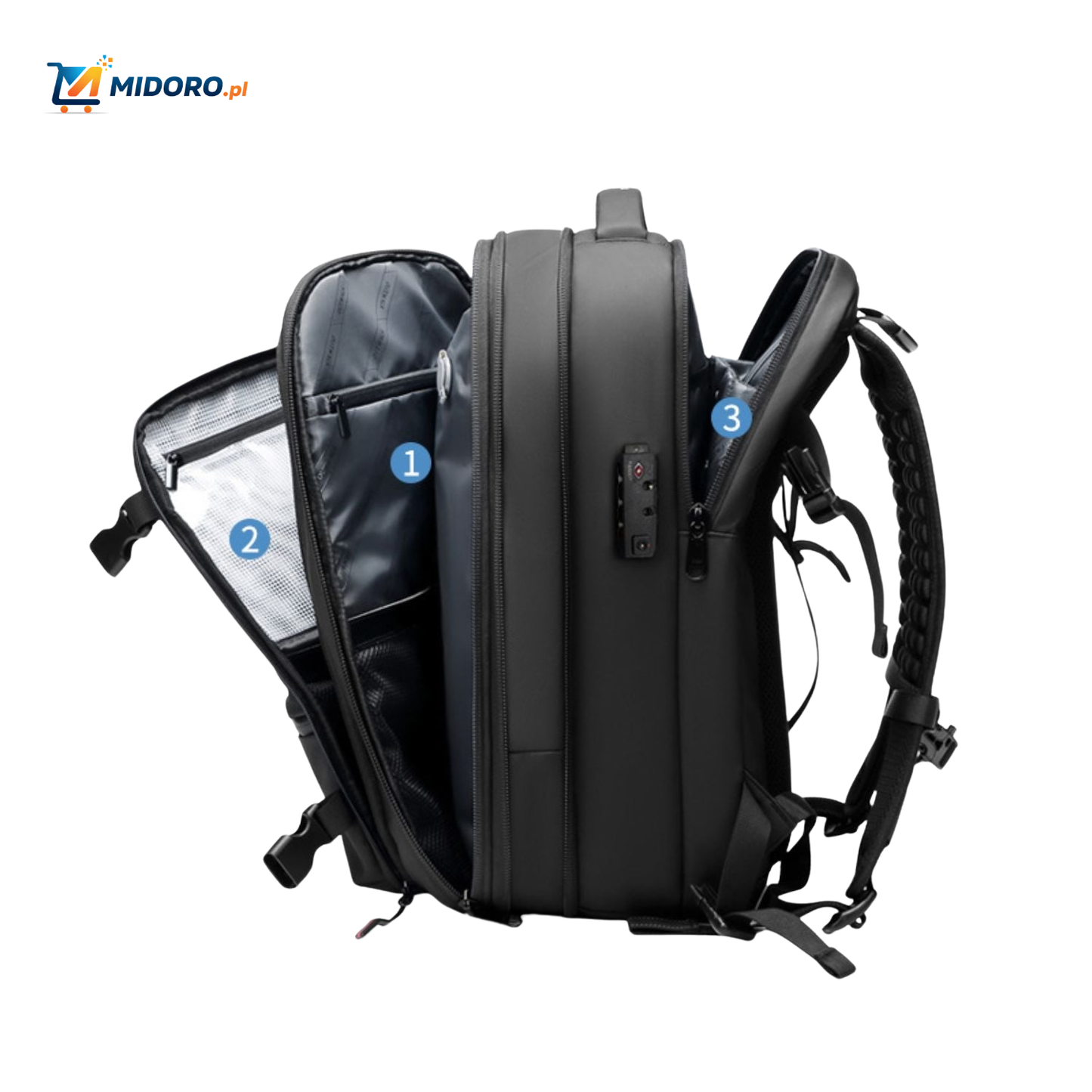 VacuPro™ Torba podróżna z funkcją próżniowego pakowania, kompresyjna i idealna do podróży