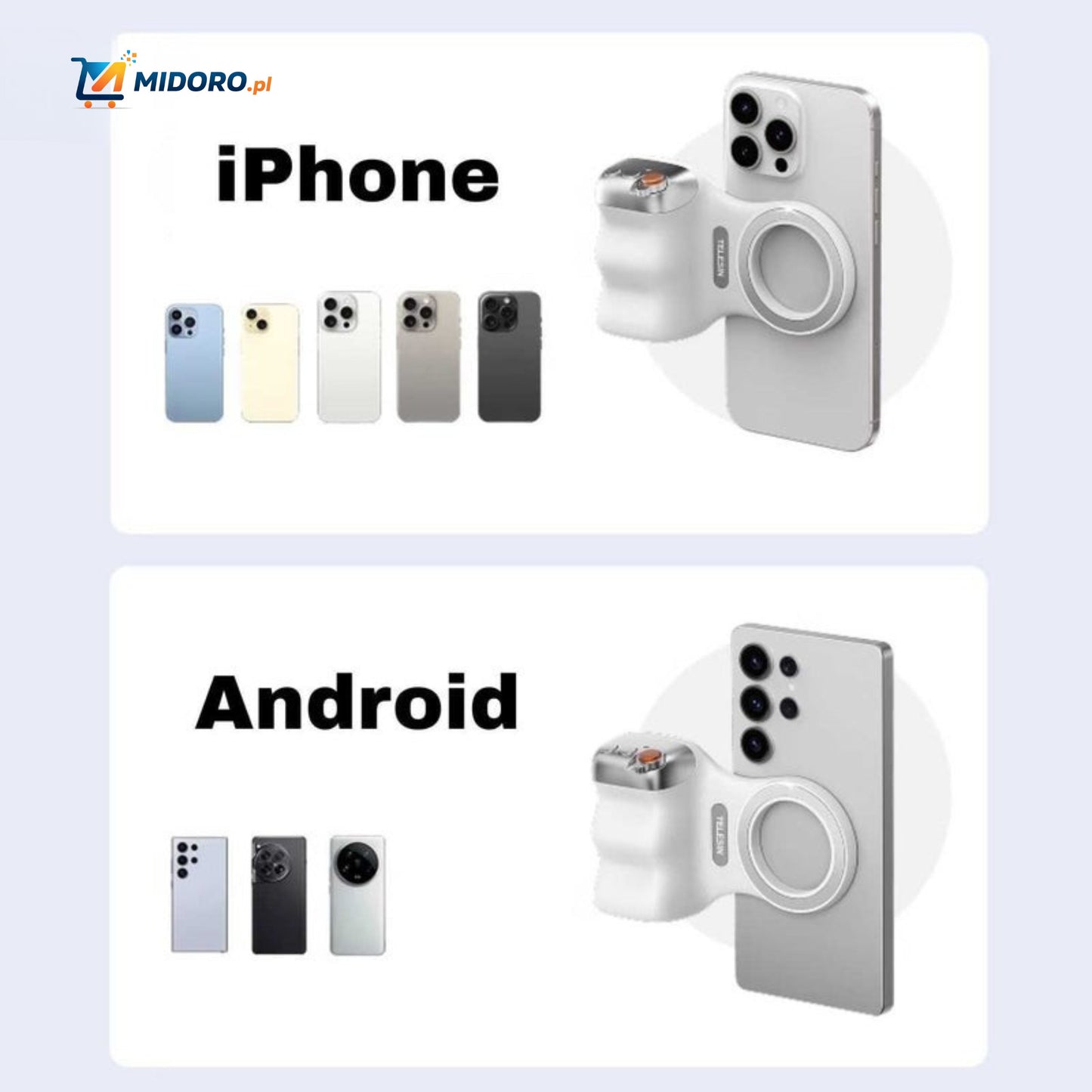 MagGrip™ Uchwyt | Magnetyczny, Zdalny Bluetooth i Asystent Zoom