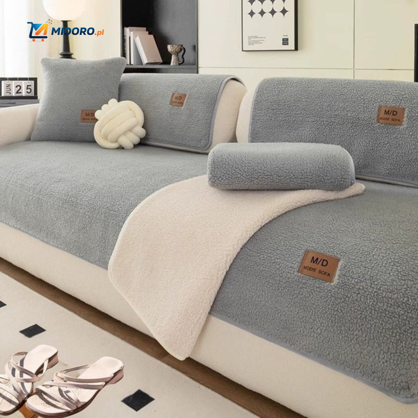 LuxeLamb™ Pokrowiec na Sofę | Miękki Design z Owczej Wełny dla Ciepła i Elegancji!