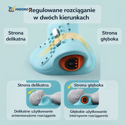 NeckEase™ Poduszka Masująca | Masaż Knetowy, EMS i Terapia Ciepłem