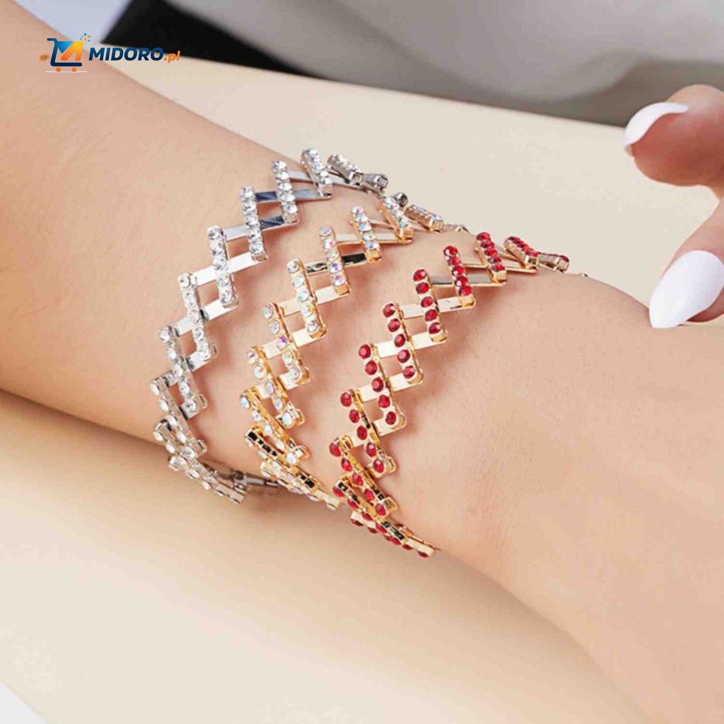 Morphix™ Elastyczny Pierścionek Bransoletka | Magiczny Diamentowy Design – Regulowany 2-7cmØ