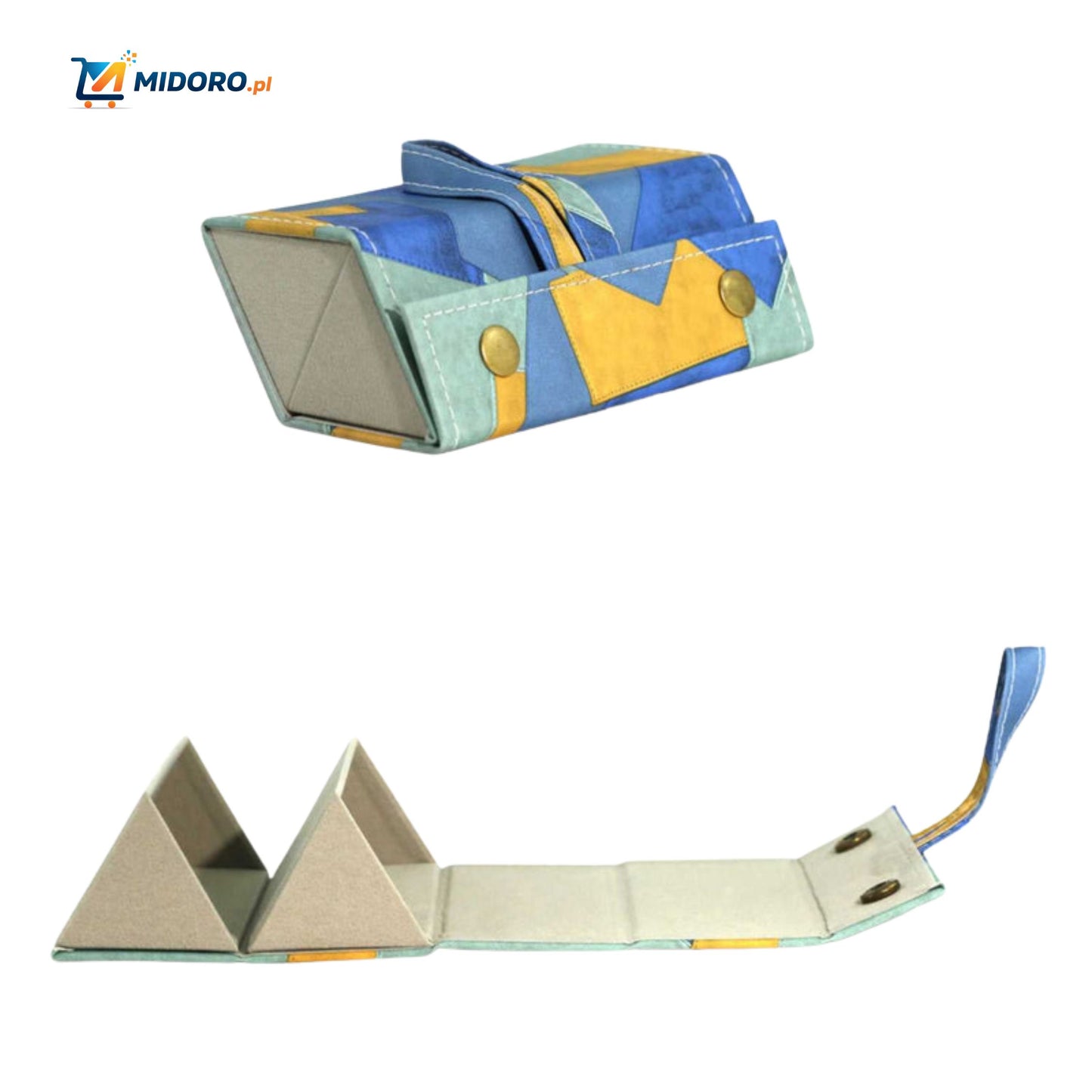 Optigarde™ Etui na okulary | Wielokieszeniowe, Składane i Oszczędzające Miejsce