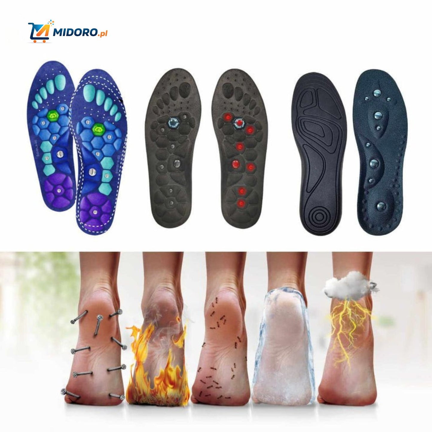 MagneFlex™ Komfortowe Wkładki – Oddychające, Amortyzujące i Na Miarę