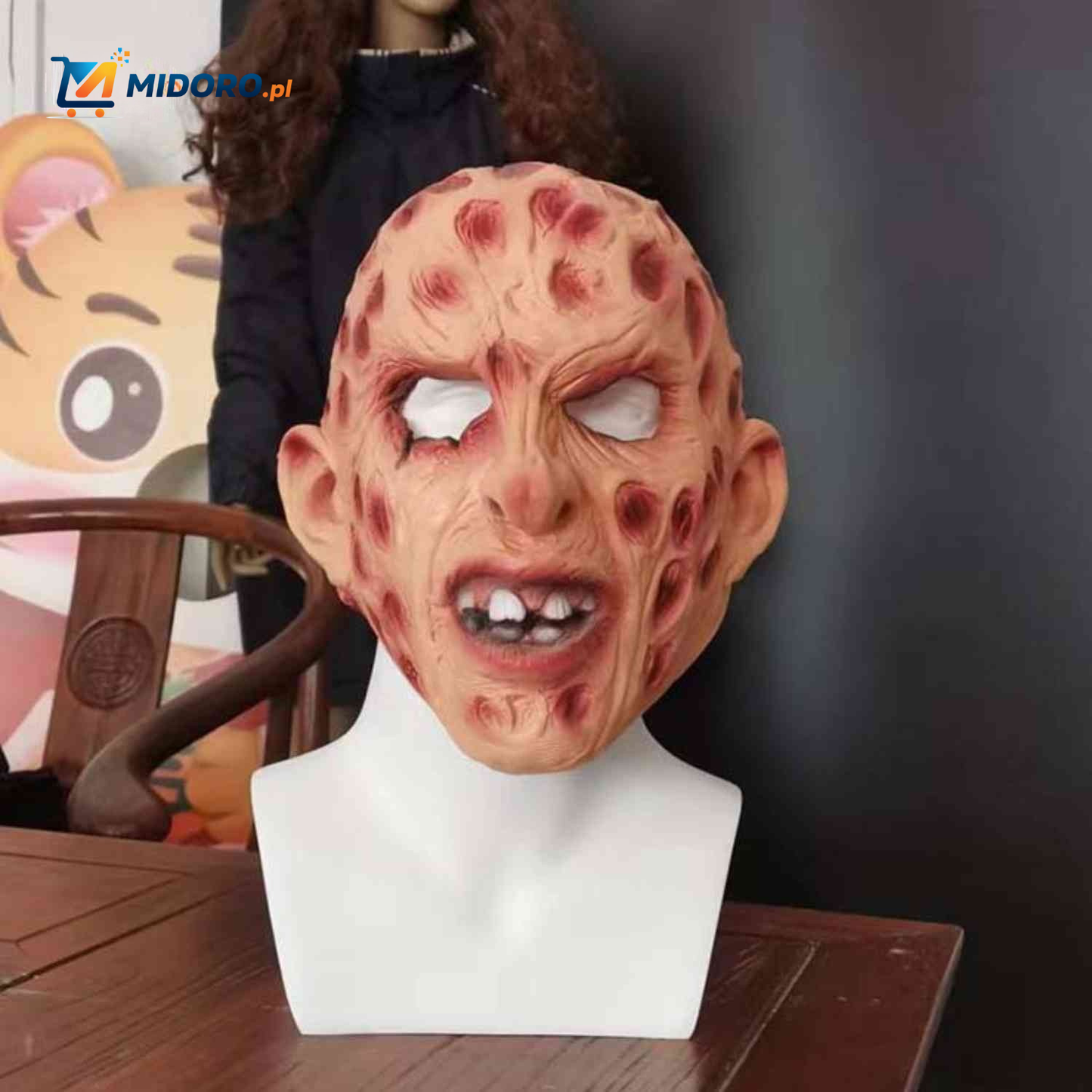 Zombiora™ Maska | Przerażająco realistyczna, wygodna na Halloween