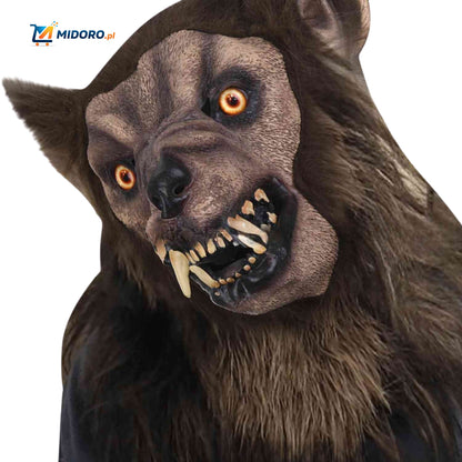 Lupinox™ Maska | Lateksowa maska wilka, świecąca i idealna na Halloween