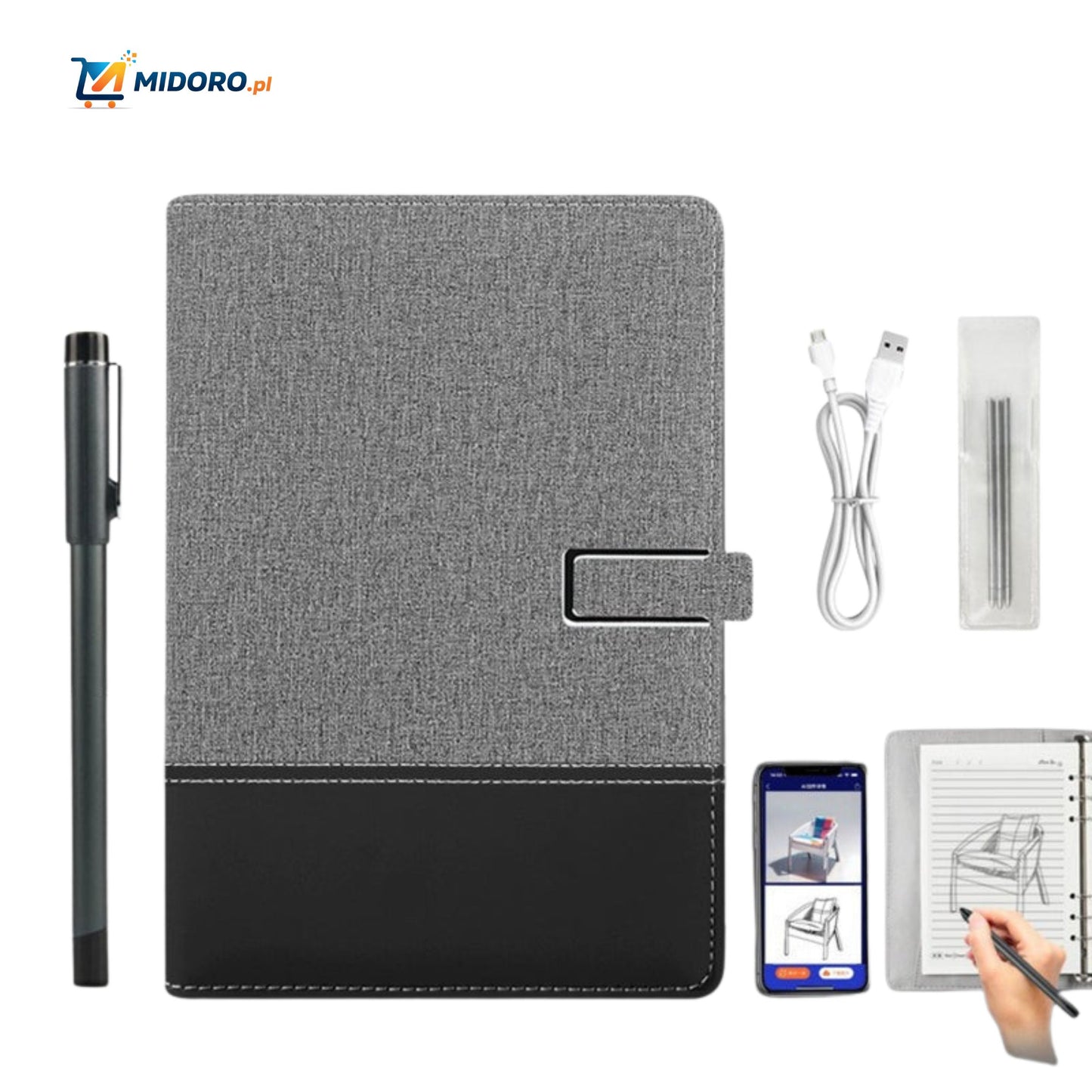 NoteSync™ Smart Pen | Synchronizacja ekranu, notatki AI i wielofunkcyjność