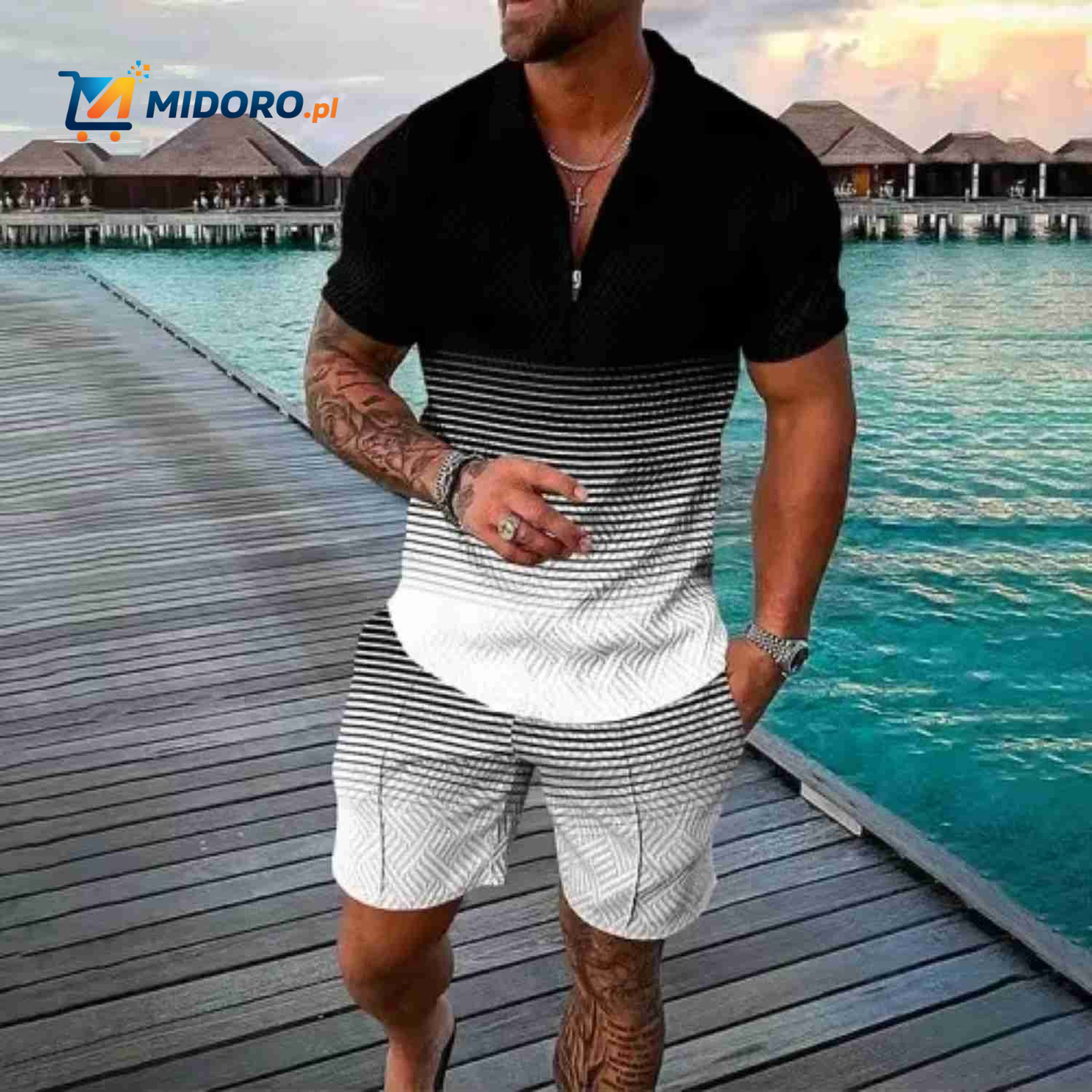 Zippora™ Zestaw | Koszula i Szorty, Oddychający, Stylowy i Wygodny