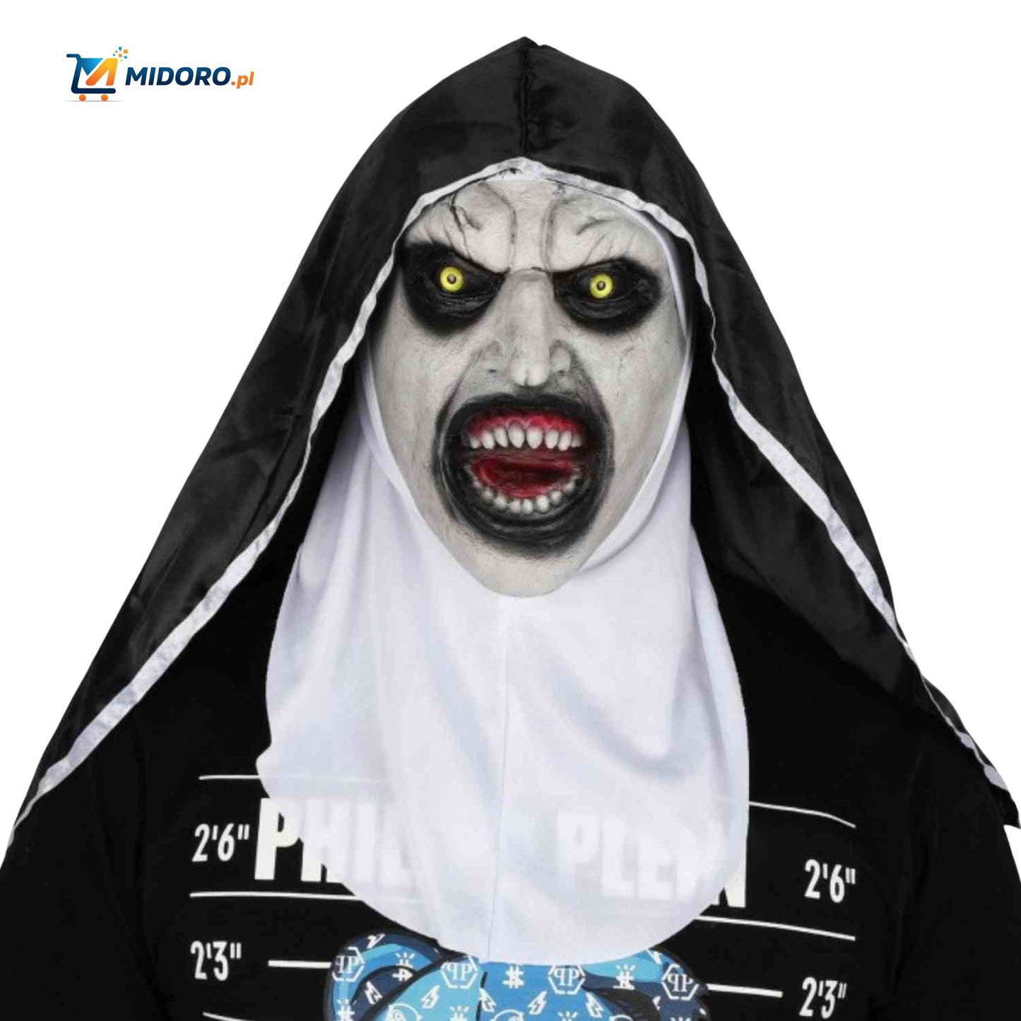 Phantora™ Maska Zakonnicy | Realistyczna, przerażająca i idealna na Halloween