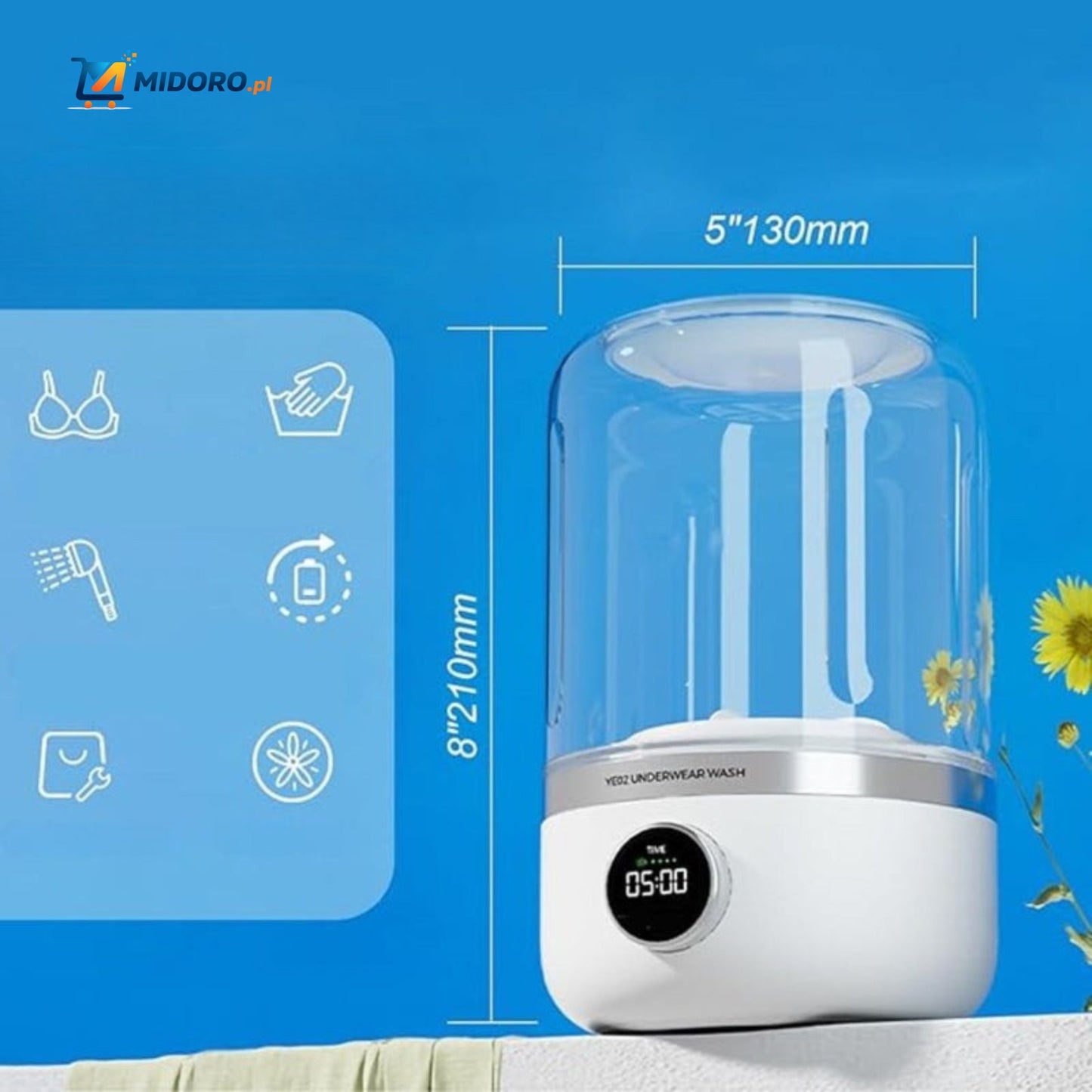 MiniWash™ Pro | Kompaktowy, Bezprzewodowy i Idealny do Podróży!