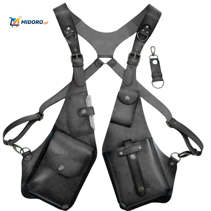 Steampunk™ Torba na ramię | Retro Skórzana Wszechstronna Torba na Przechowywanie!