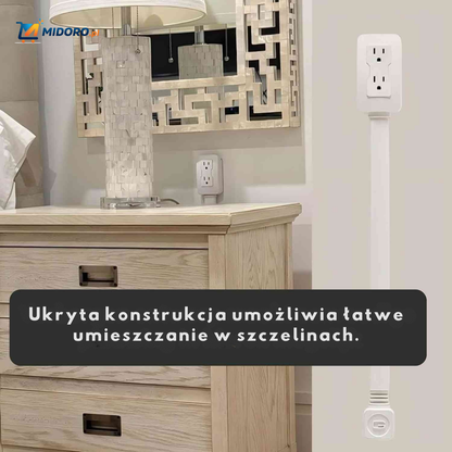 Voltiflex™ Gniazdko | Kompaktowe, Szybkie Ładowanie & Idealne Do Sofy/Łóżka