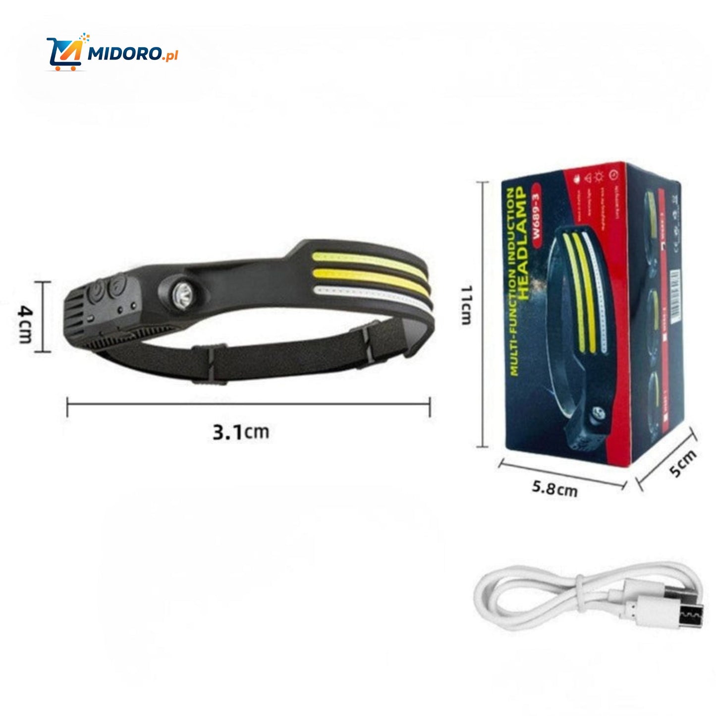 NightRay™ Latarka czołowa | Ultra jasna, ładowalna i lekka