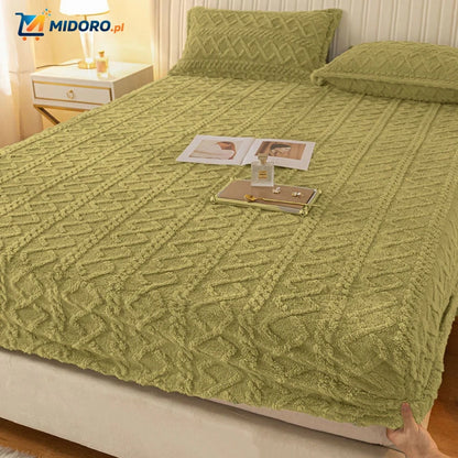 Fleece Prześcieradło + Gratis Poszewki na Poduszki | Super Wygodne i Miękkie!