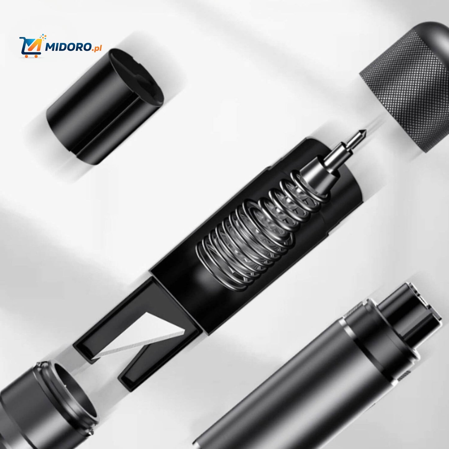 Safekey™ Pro | Nowa Wersja, 3-w-1 Narzędzie Ratunkowe | Łamacza Szyb & Noż do Pasa - 1+1 GRATIS