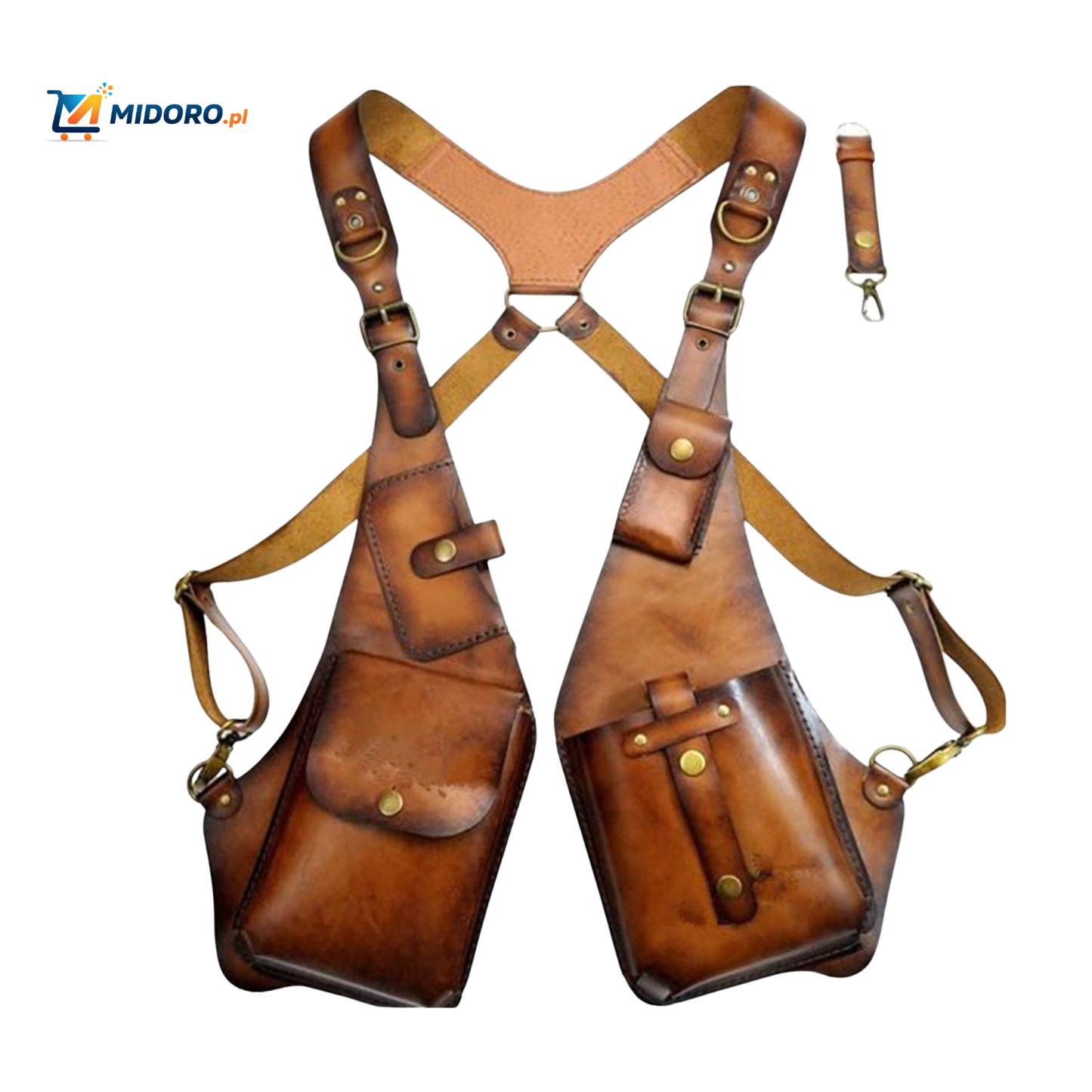 Steampunk™ Torba na ramię | Retro Skórzana Wszechstronna Torba na Przechowywanie!