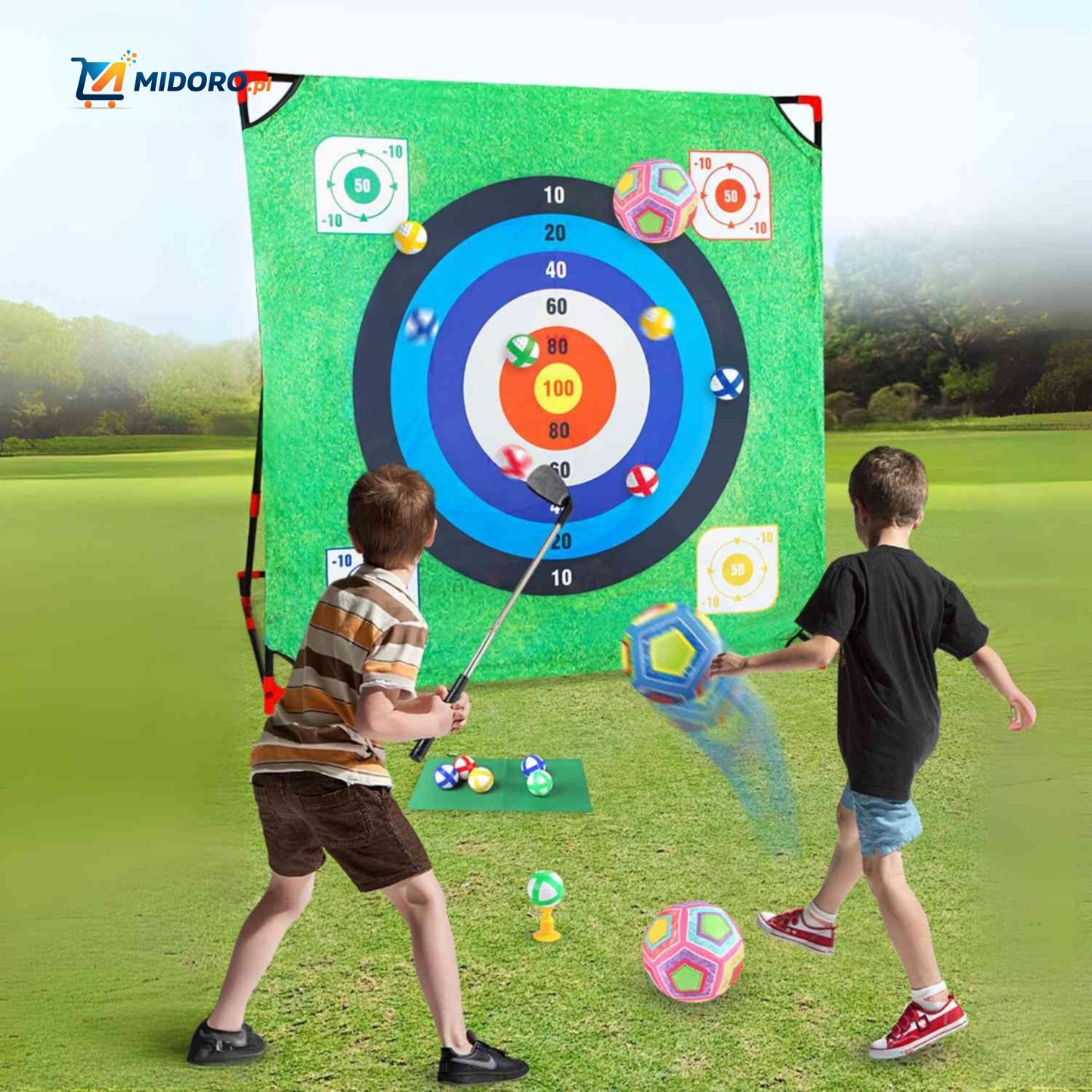 PlaySquare™ Zestaw Golfowy | Interaktywny, wewnętrzny, edukacyjny zestaw | Idealny Prezent na Święta