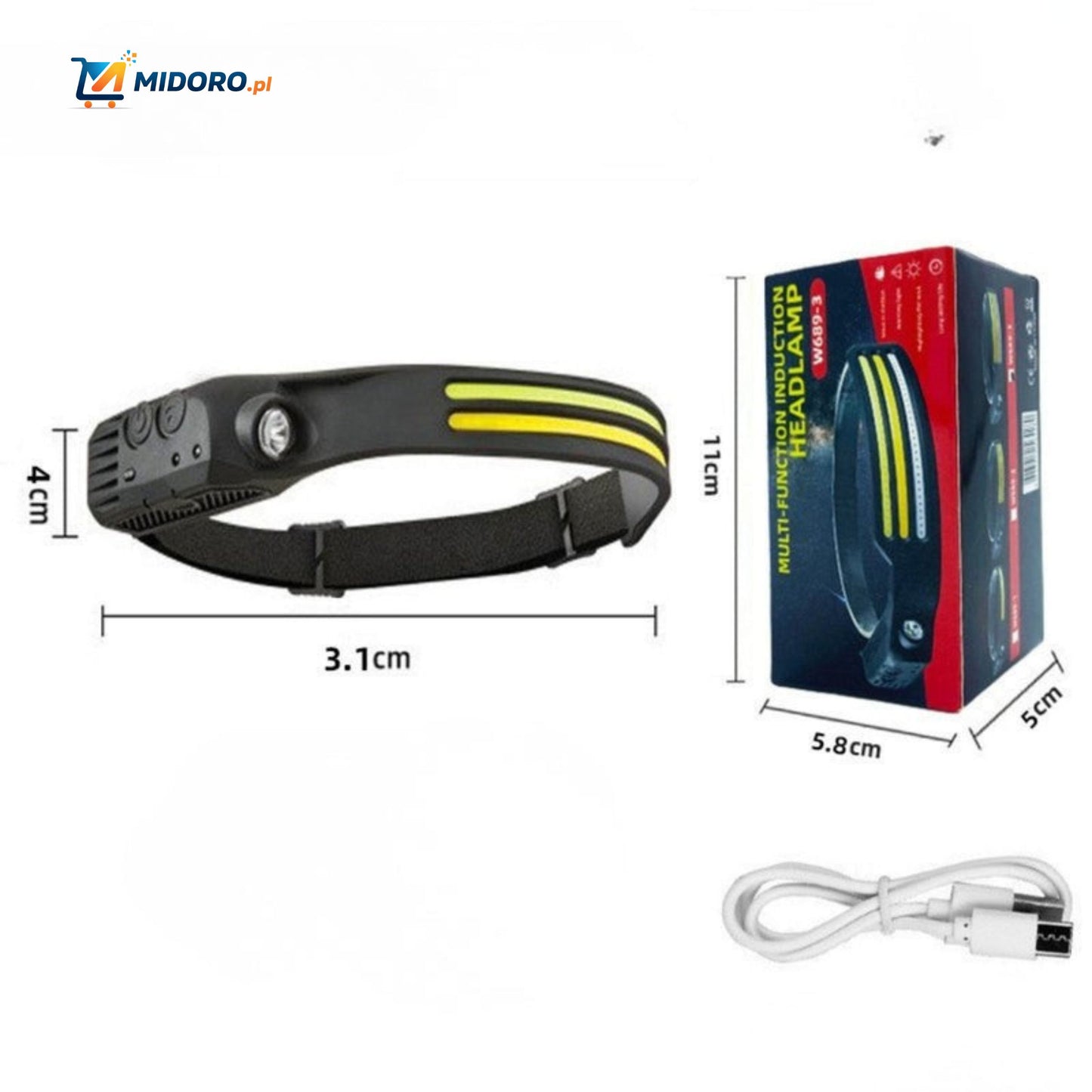 NightRay™ Latarka czołowa | Ultra jasna, ładowalna i lekka