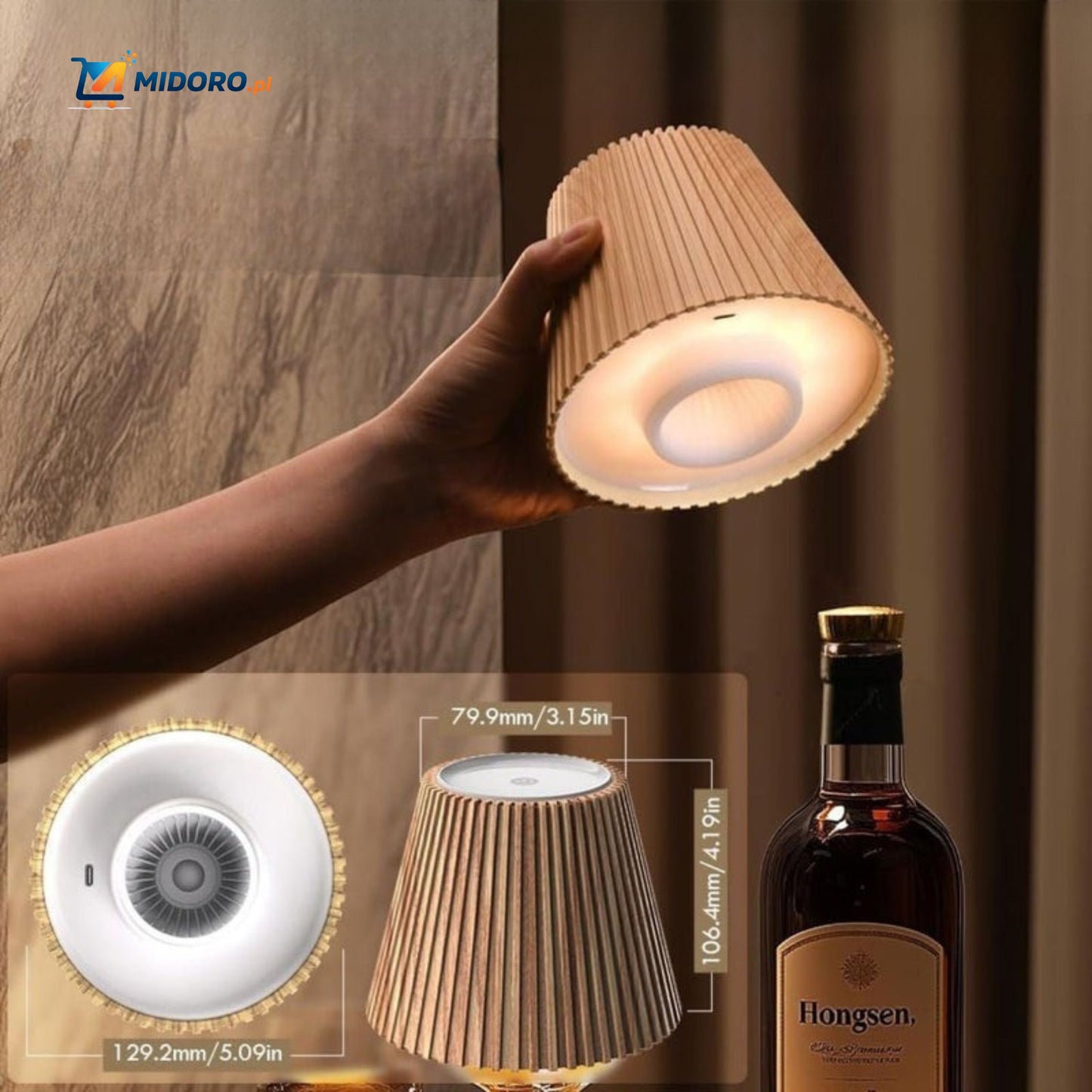 LumaVino™ Lampa Winiarska – Zamień Każdą Butelkę w Czarujące Źródło Światła!