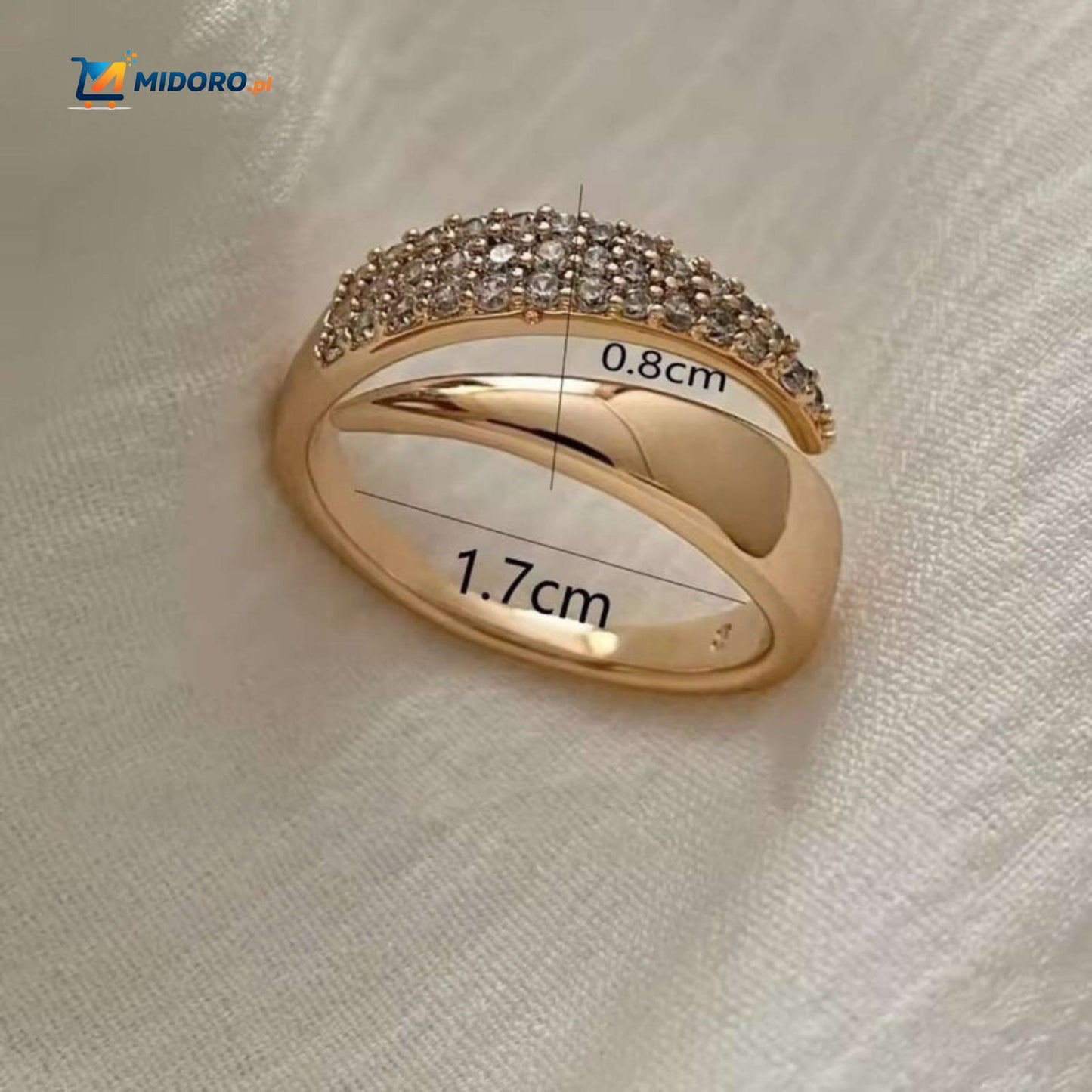 Lustara™ Pierścionek | Regulowany pierścionek dla kobiet z kamieniami i stylowym designem