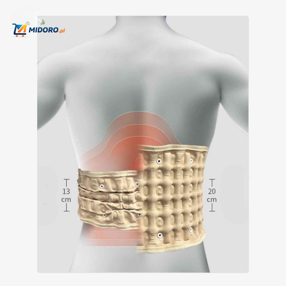 SpineRelief™ Pas | Inflacyjny, Uśmierzanie Bólu Pleców i Wsparcie