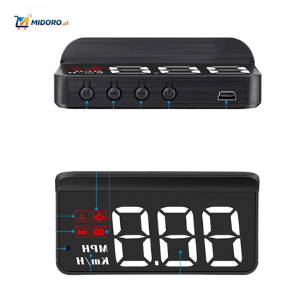 Visiopro™ M3 HUD | Wyświetlacz Head-Up, Wsparcie OBD i Łatwy w Użyciu!