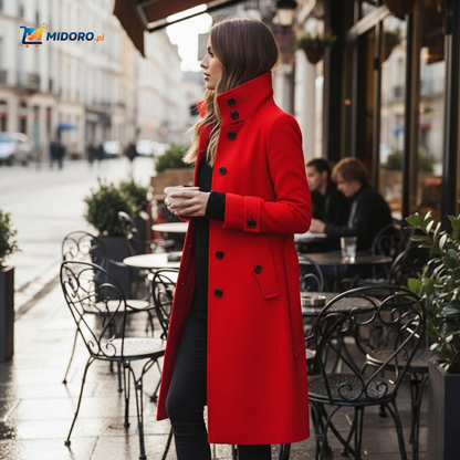 Veloura™ Płaszcz | Elegancki płaszcz z zapięciem na guziki dla kobiet