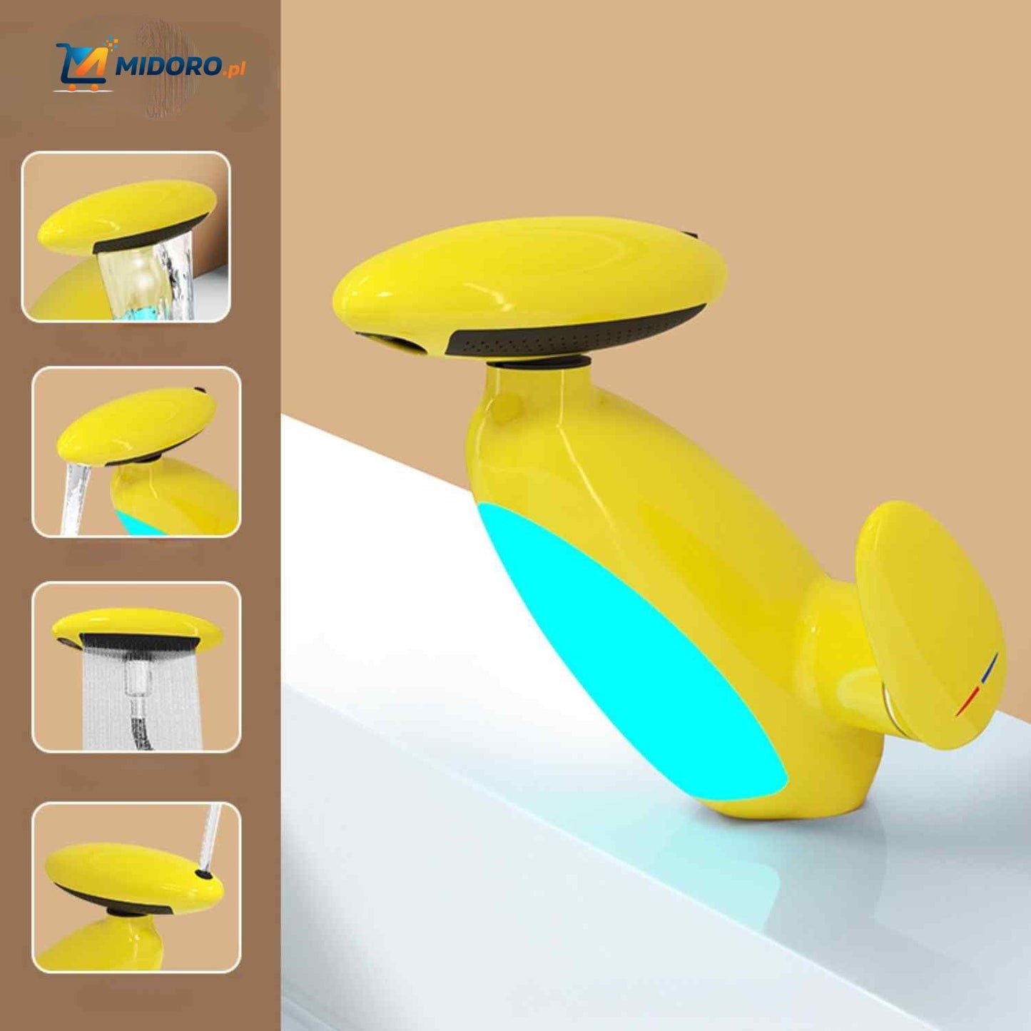 Penguino™ Bateria | Wysuwana, Ciepła/Zimna & Obrotowa z Oświetleniem Nastrojowym