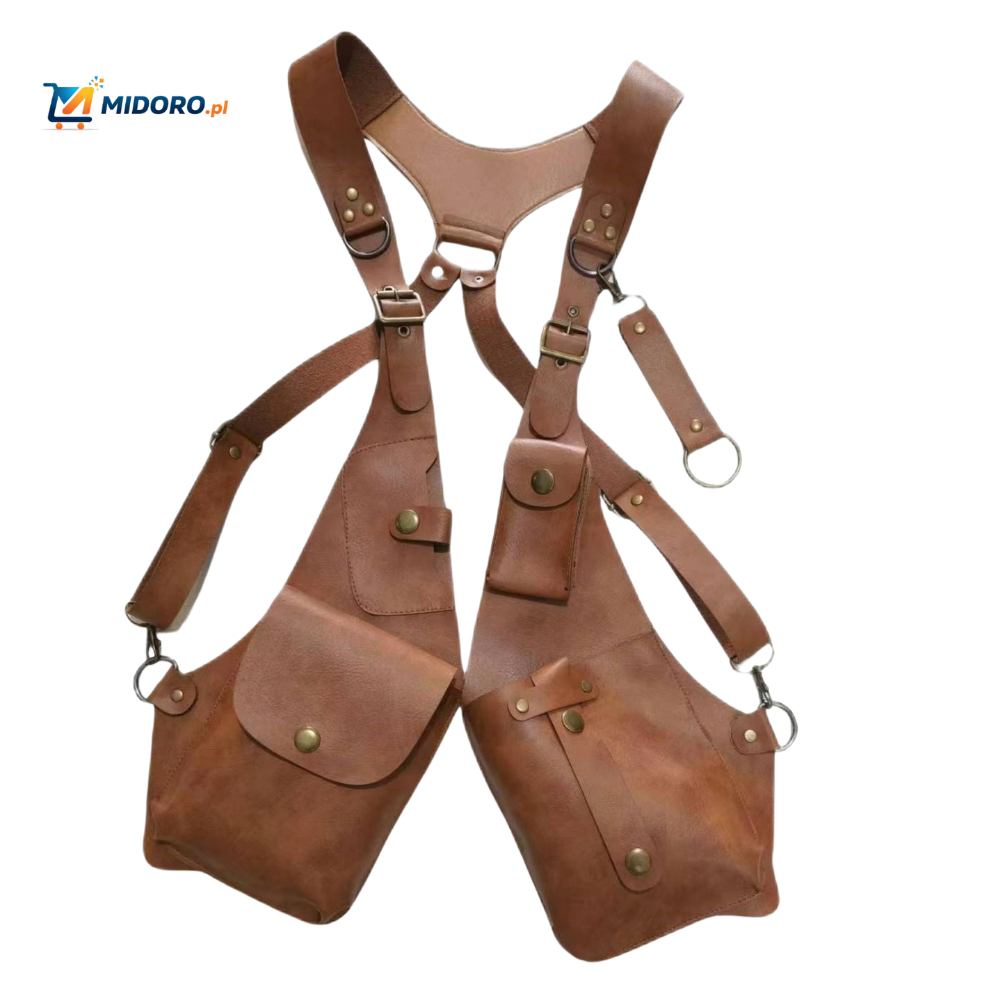 Steampunk™ Torba na ramię | Retro Skórzana Wszechstronna Torba na Przechowywanie!