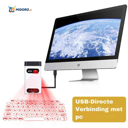 Keybeam™ Klawiatura | Projekcja laserowa, Bezprzewodowa i Bluetooth