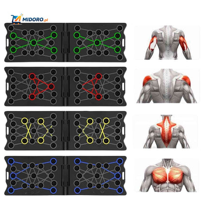 PowerFit™ Deska do Pompki | Wielofunkcyjna, Wzmacniająca Mięśnie i Kompaktowa