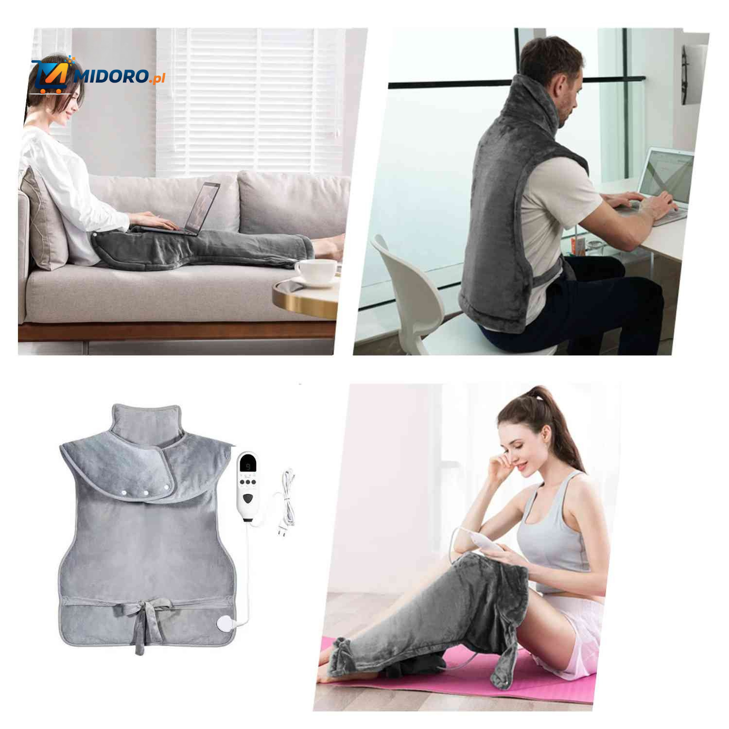 Thermo Relax™ Elektryczny Koc Ogrzewający | Szyja i Ramiona, Szybkie Ciepło