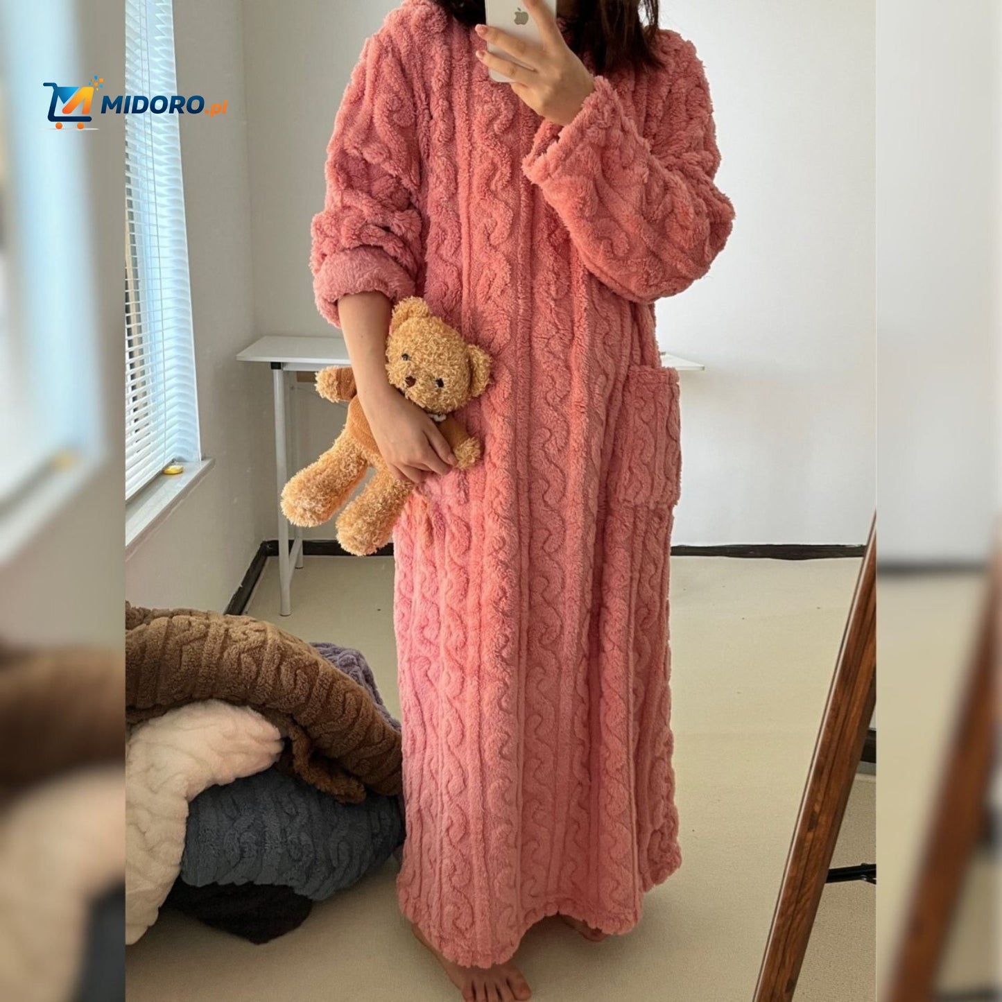 Snugglewear™ Kocykowa Sukienka | Miękki polar, z kieszeniami & ciepła na zimę