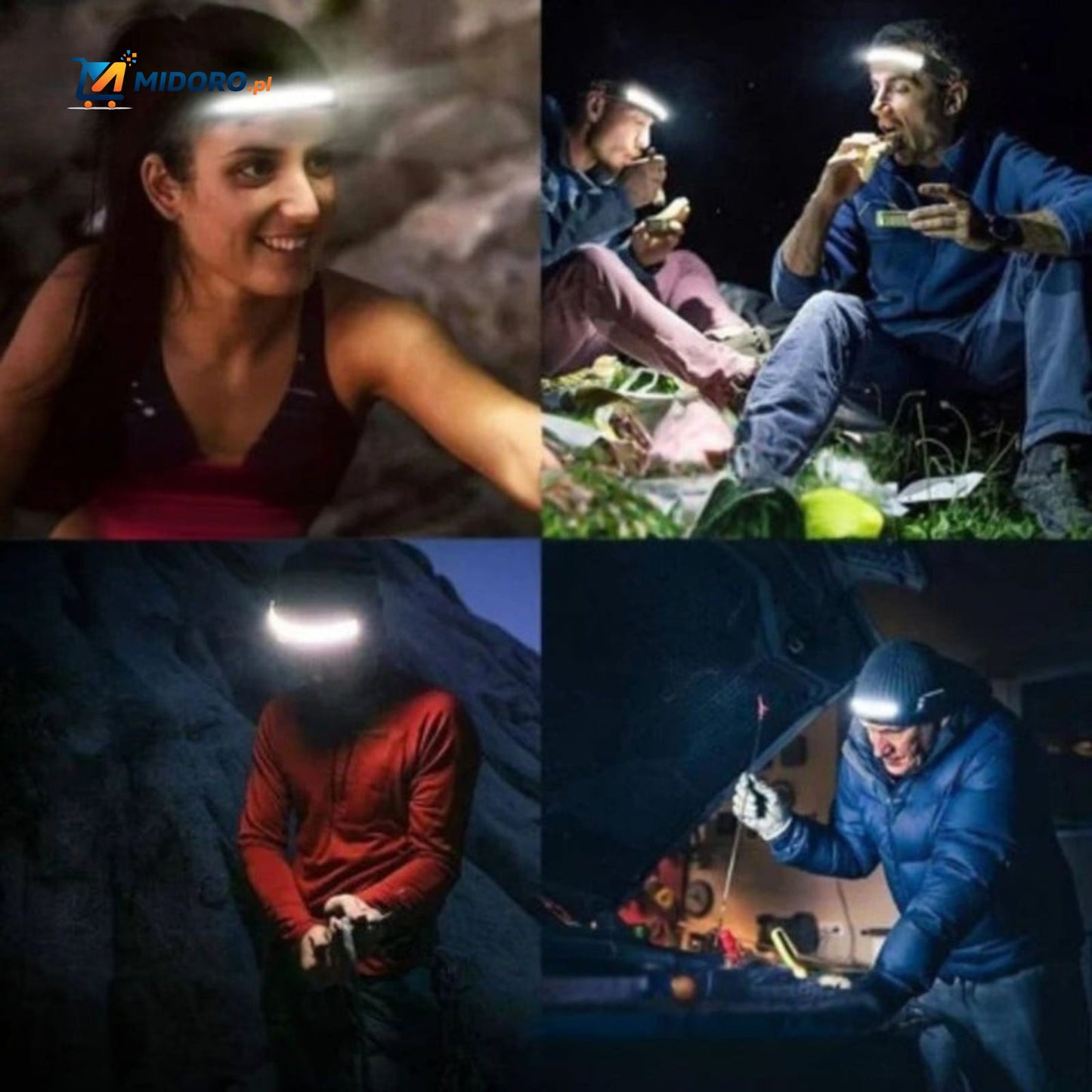 NightRay™ Latarka czołowa | Ultra jasna, ładowalna i lekka