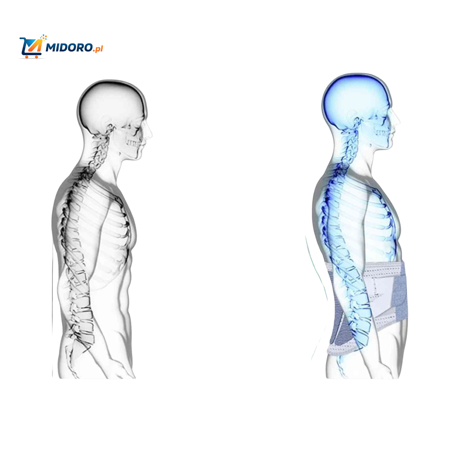 SpineRelief™ Pas | Inflacyjny, Uśmierzanie Bólu Pleców i Wsparcie