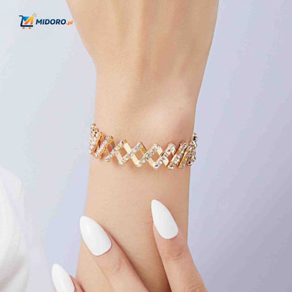 Morphix™ Elastyczny Pierścionek Bransoletka | Magiczny Diamentowy Design – Regulowany 2-7cmØ