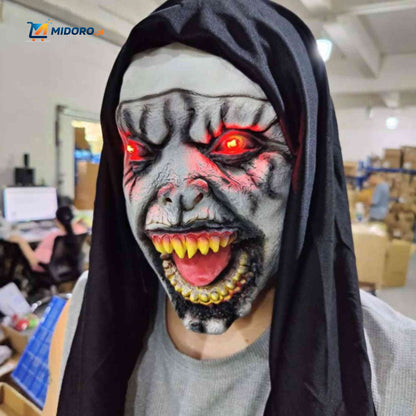 Phantora™ Maska Zakonnicy | Realistyczna, przerażająca i idealna na Halloween