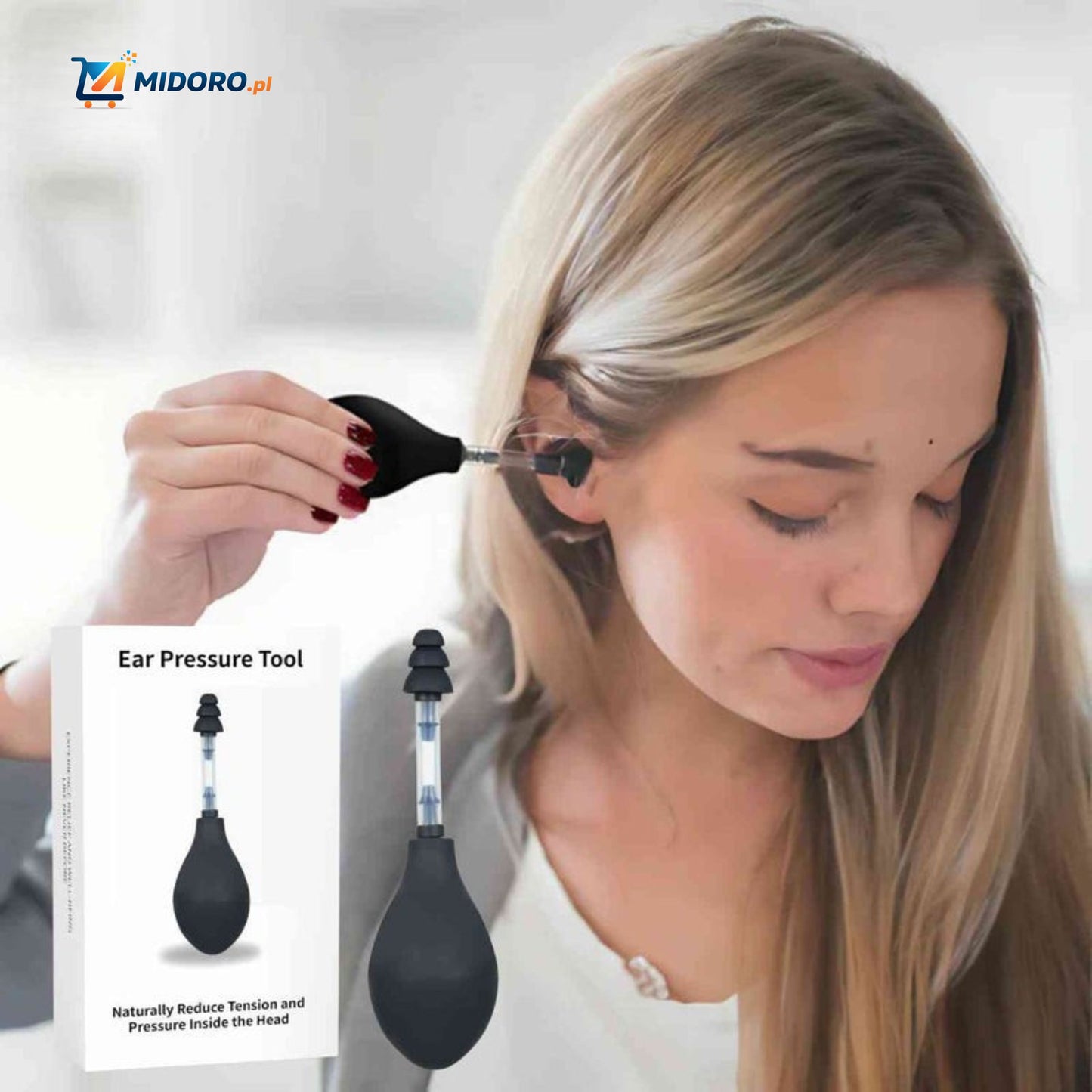 OtoRelief™ Urządzenie do Ciśnienia w Uszach | Redukcja Stresu, Naturalne i Przenośne