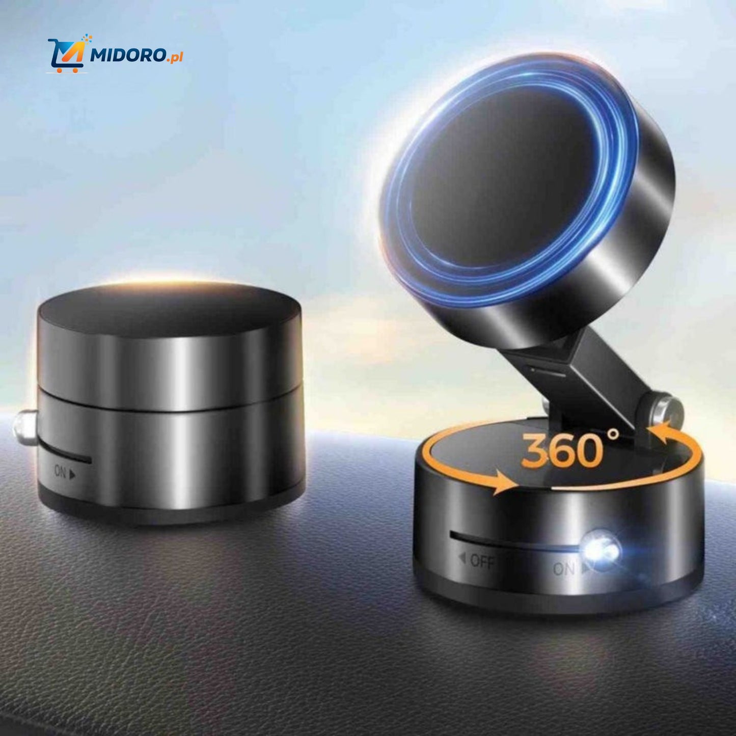 Magnetix™ Uchwyt na Telefon | Obrót 360° z Dodatkowym Silnym Chwytem