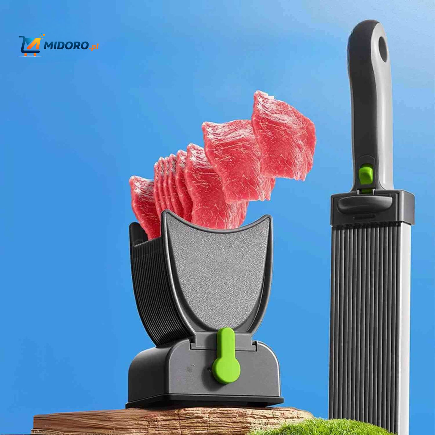 Slicora™ Zestaw do Krojenia Mięsa | Ręczny, Cienkie Plastry & Multi-funkcyjny