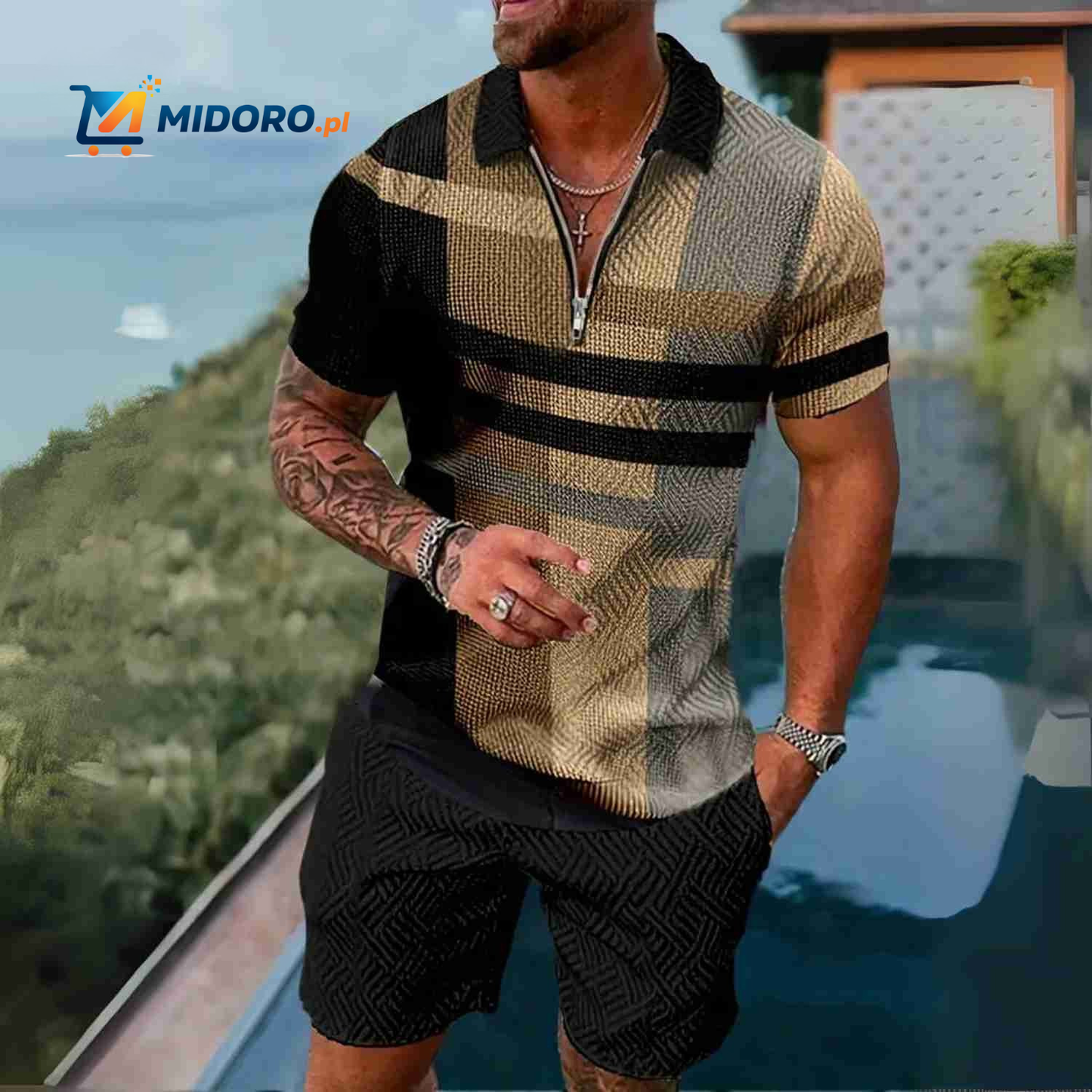 Zippora™ Zestaw | Koszula i Szorty, Oddychający, Stylowy i Wygodny