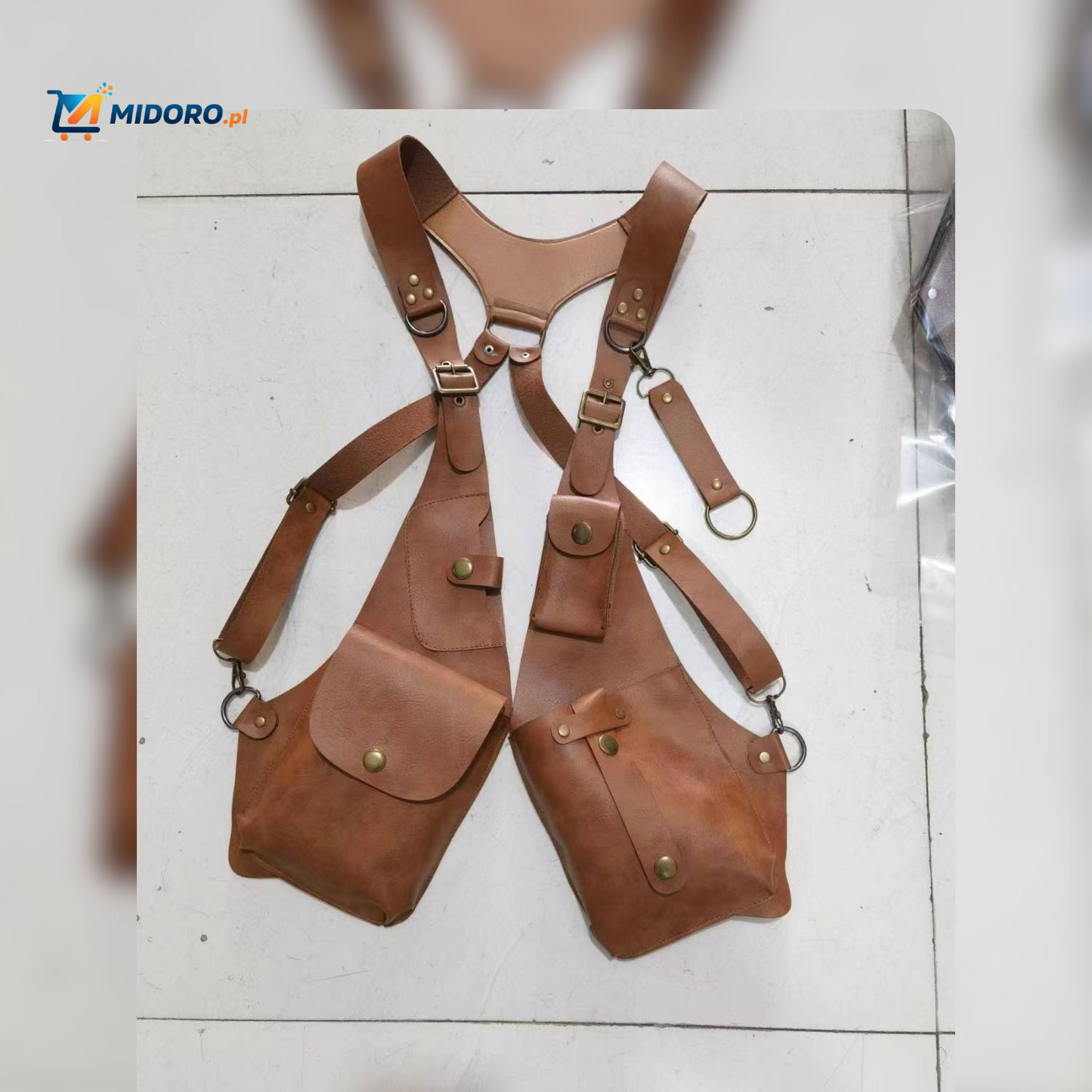 Steampunk™ Torba na ramię | Retro Skórzana Wszechstronna Torba na Przechowywanie!