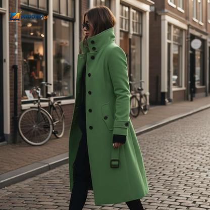 Veloura™ Płaszcz | Elegancki płaszcz z zapięciem na guziki dla kobiet