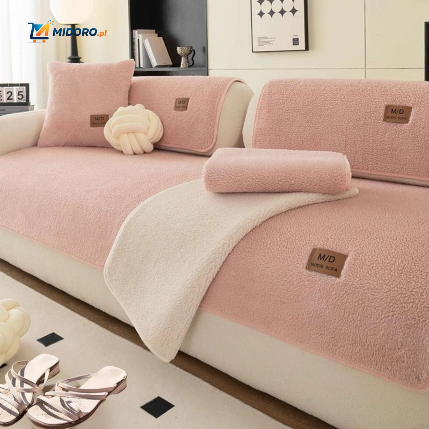 LuxeLamb™ Pokrowiec na Sofę | Miękki Design z Owczej Wełny dla Ciepła i Elegancji!