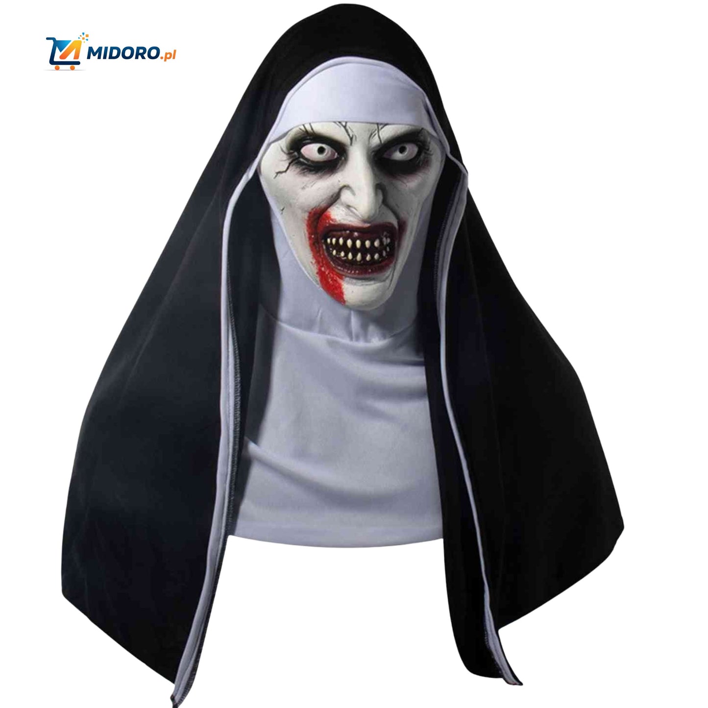 Phantora™ Maska Zakonnicy | Realistyczna, przerażająca i idealna na Halloween