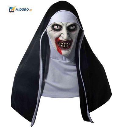 Phantora™ Maska Zakonnicy | Realistyczna, przerażająca i idealna na Halloween