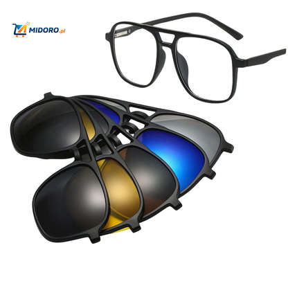 Solvizo™ Okulary przeciwsłoneczne SET | Polaryzacyjne, Modne & Magnetyczny Design