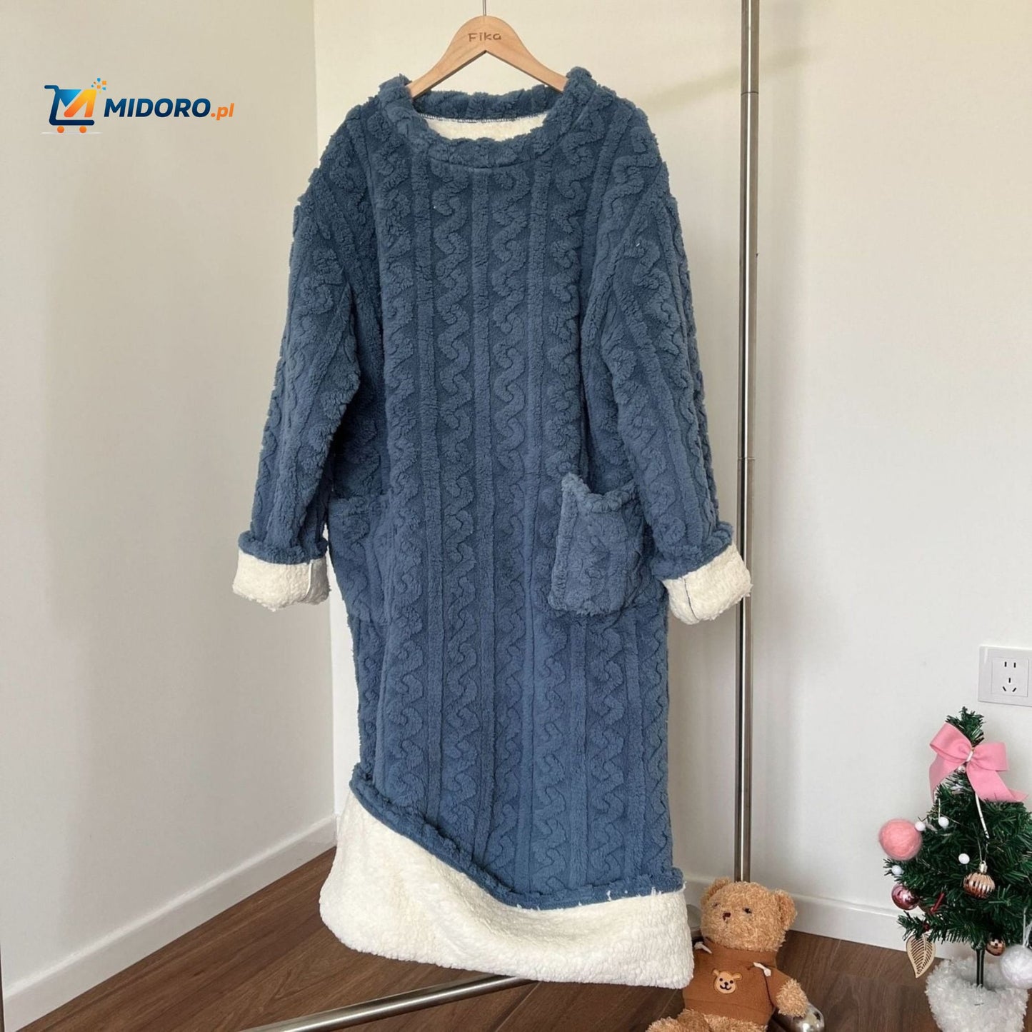 Snugglewear™ Kocykowa Sukienka | Miękki polar, z kieszeniami & ciepła na zimę