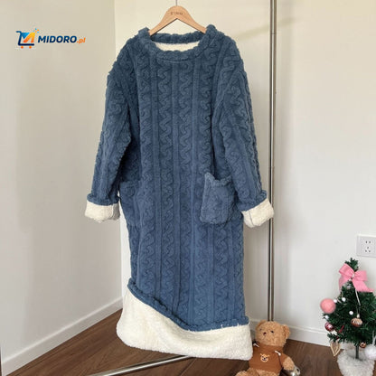 Snugglewear™ Kocykowa Sukienka | Miękki polar, z kieszeniami & ciepła na zimę